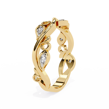 Vinyet – Vine-Inspired Diamond Band
