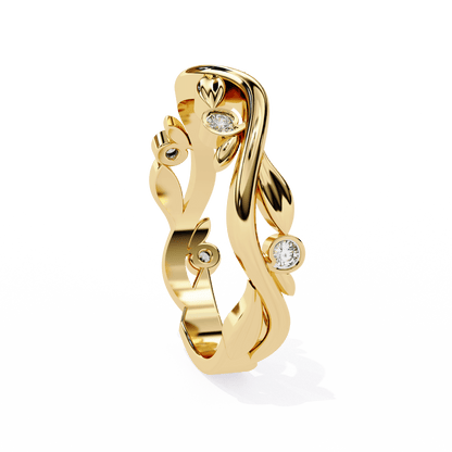 Blossom – Vine-Inspired Diamond Band