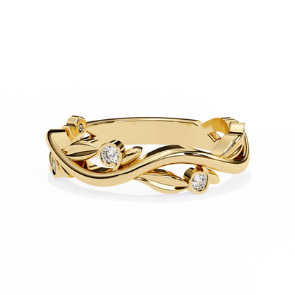 Blossom – Vine-Inspired Diamond Band