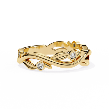 Blossom – Vine-Inspired Diamond Band