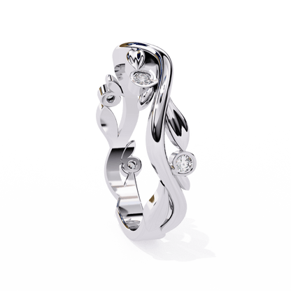 Blossom – Vine-Inspired Diamond Band
