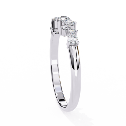 Eleanora – Scalloped Tapered Band