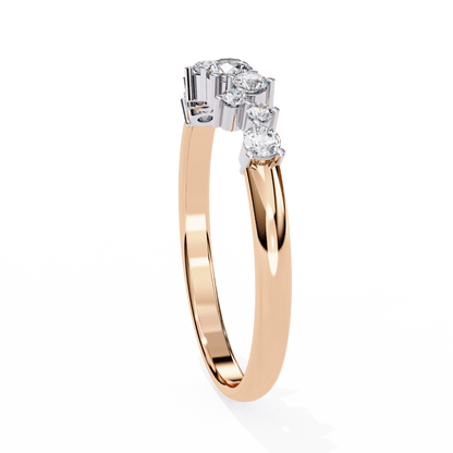 Eleanora – Scalloped Tapered Band