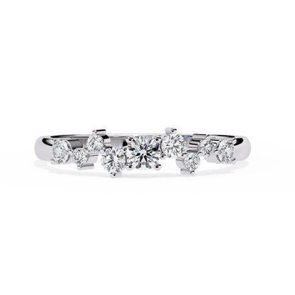 Eleanora – Scalloped Tapered Band