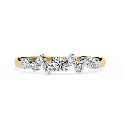 Eleanora – Scalloped Tapered Band