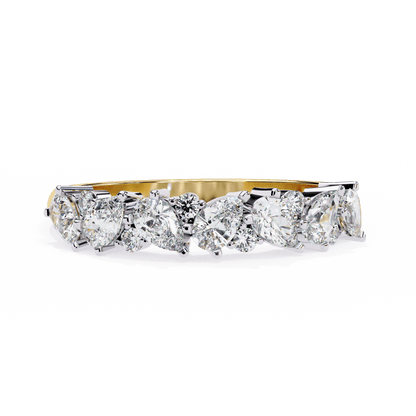 Freya- Pear and Round Cluster Ring