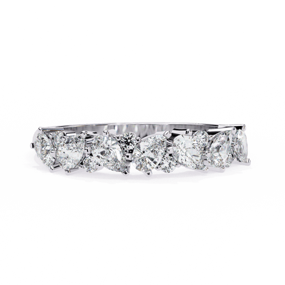 Freya- Pear and Round Cluster Ring