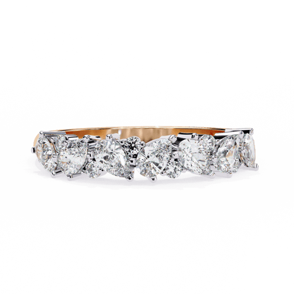 Freya- Pear and Round Cluster Ring