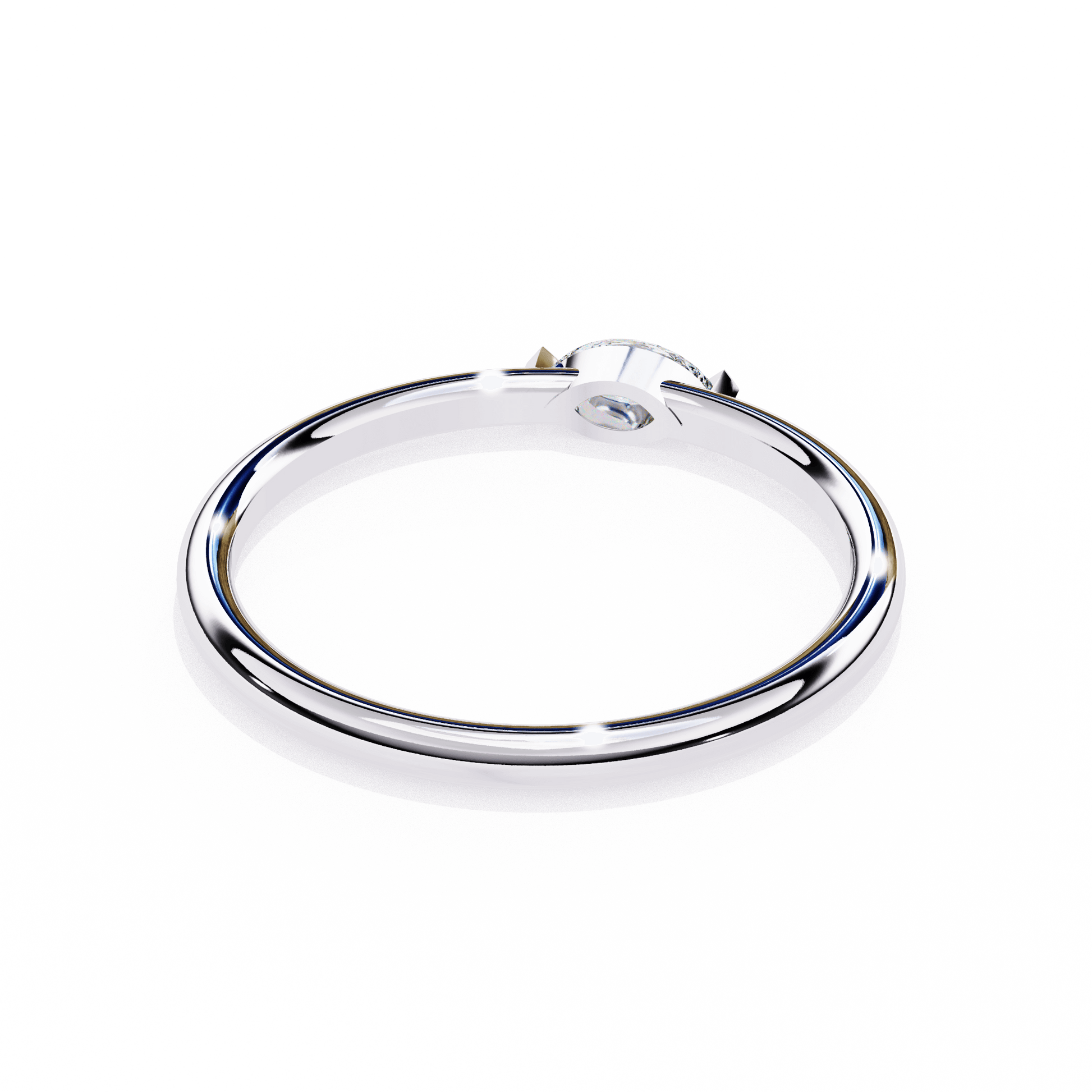 Carat House Dubai Harmony Marquise Solitaire Ring with a sparkling marquise-cut diamond on a sleek band.