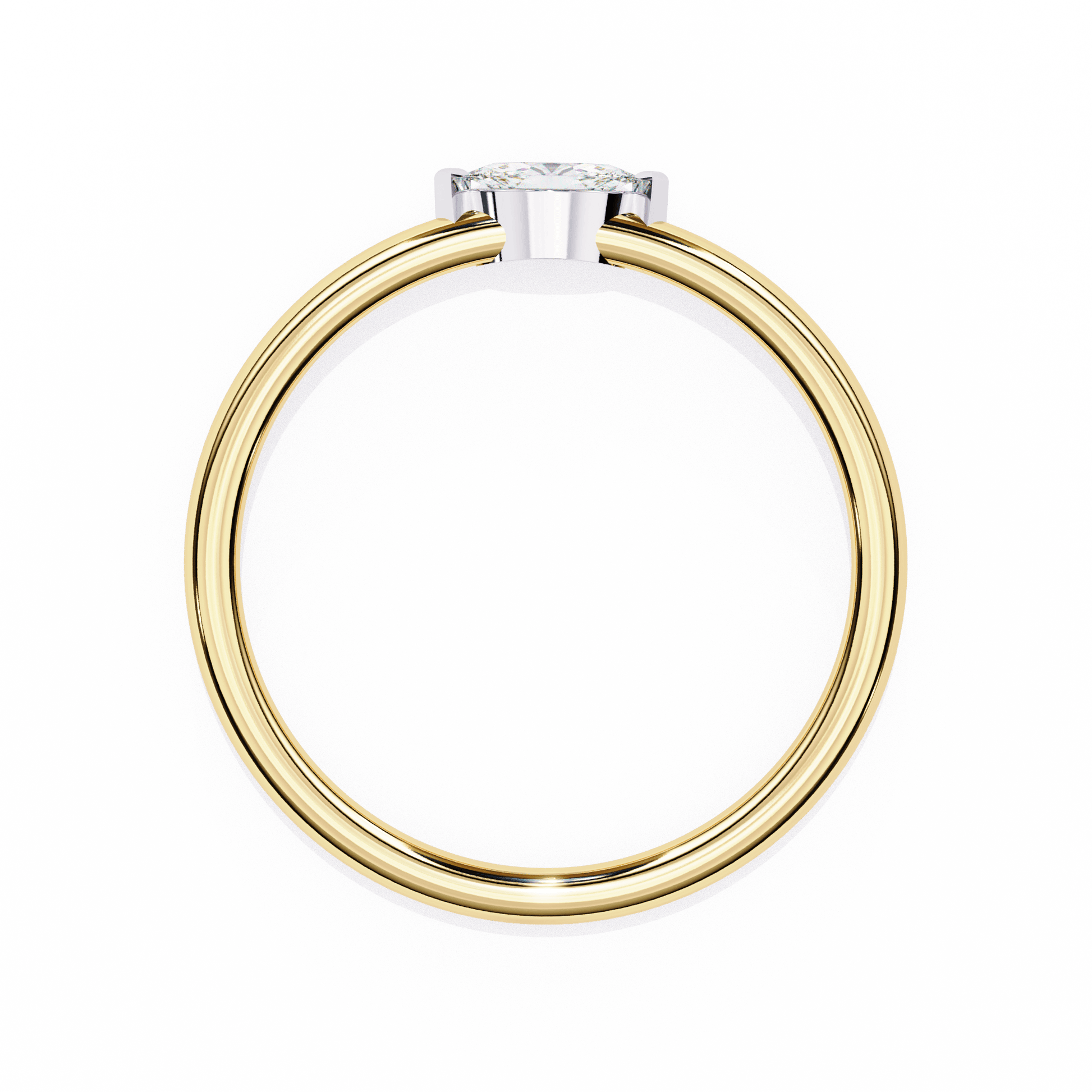 Marquise solitaire ring by Carat House Dubai featuring a sparkling central gemstone and elegant band design.