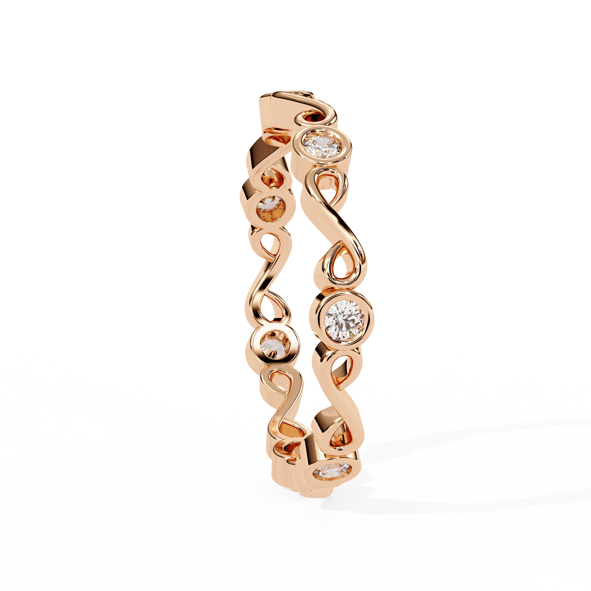 Marise Infinite Grace Band by Carat House Dubai featuring an elegant, slender gold ring with a timeless design.