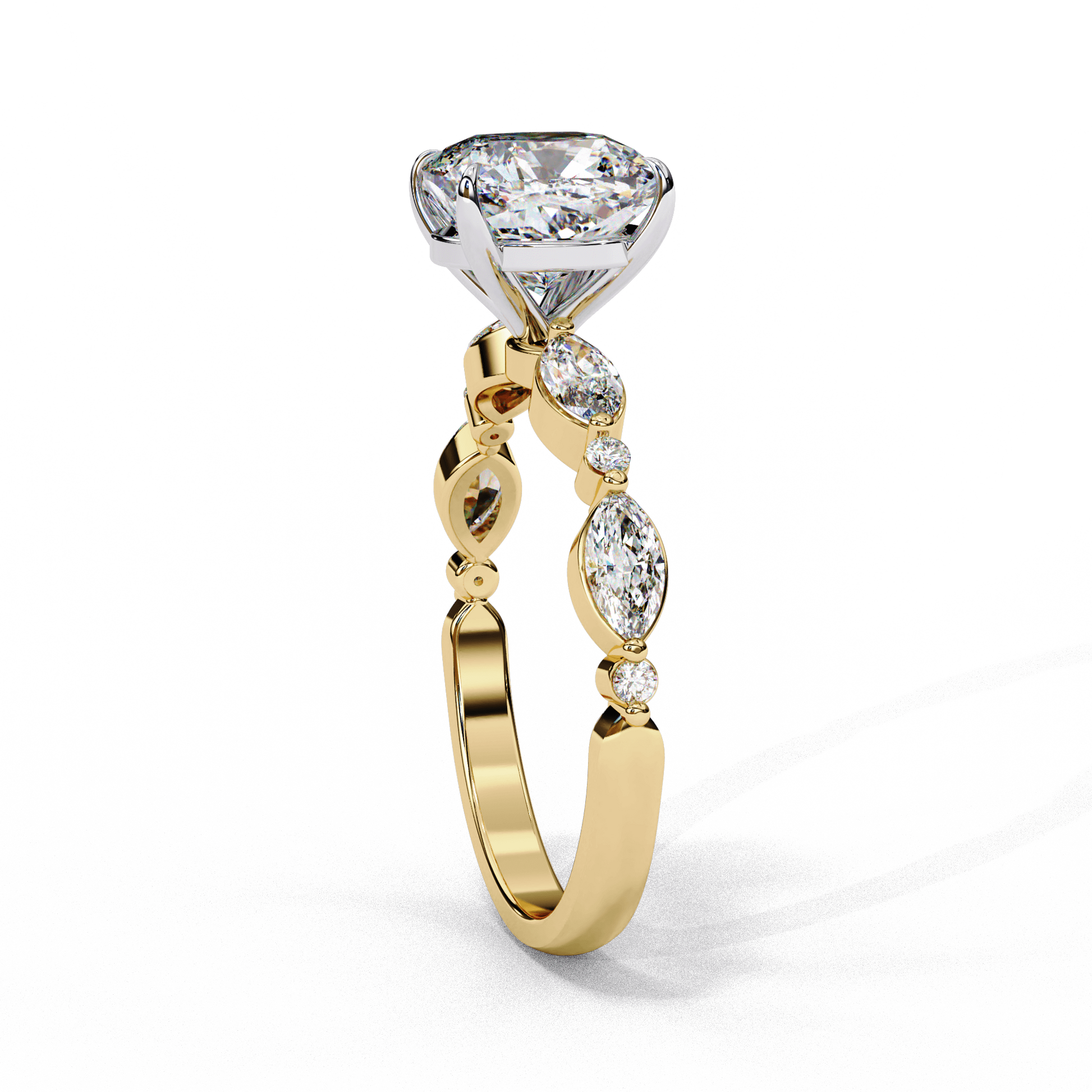 Evelyn jewelry piece by Carat House Dubai, featuring elegant design with sparkling gemstones on a delicate setting.