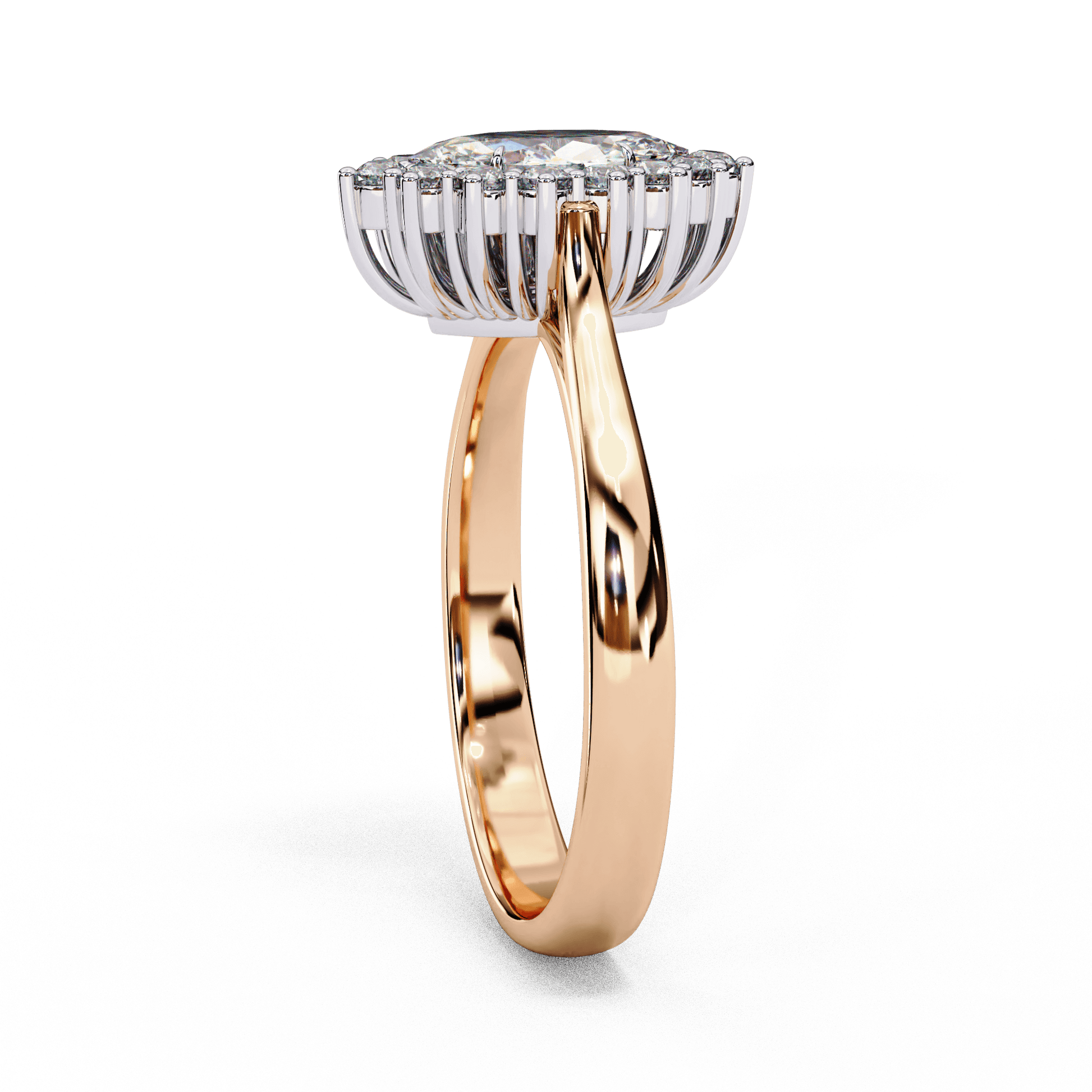Josephine — Marquise cut lab grown and natural diamond engagement ring — halo, vintage cathedral — Carat House