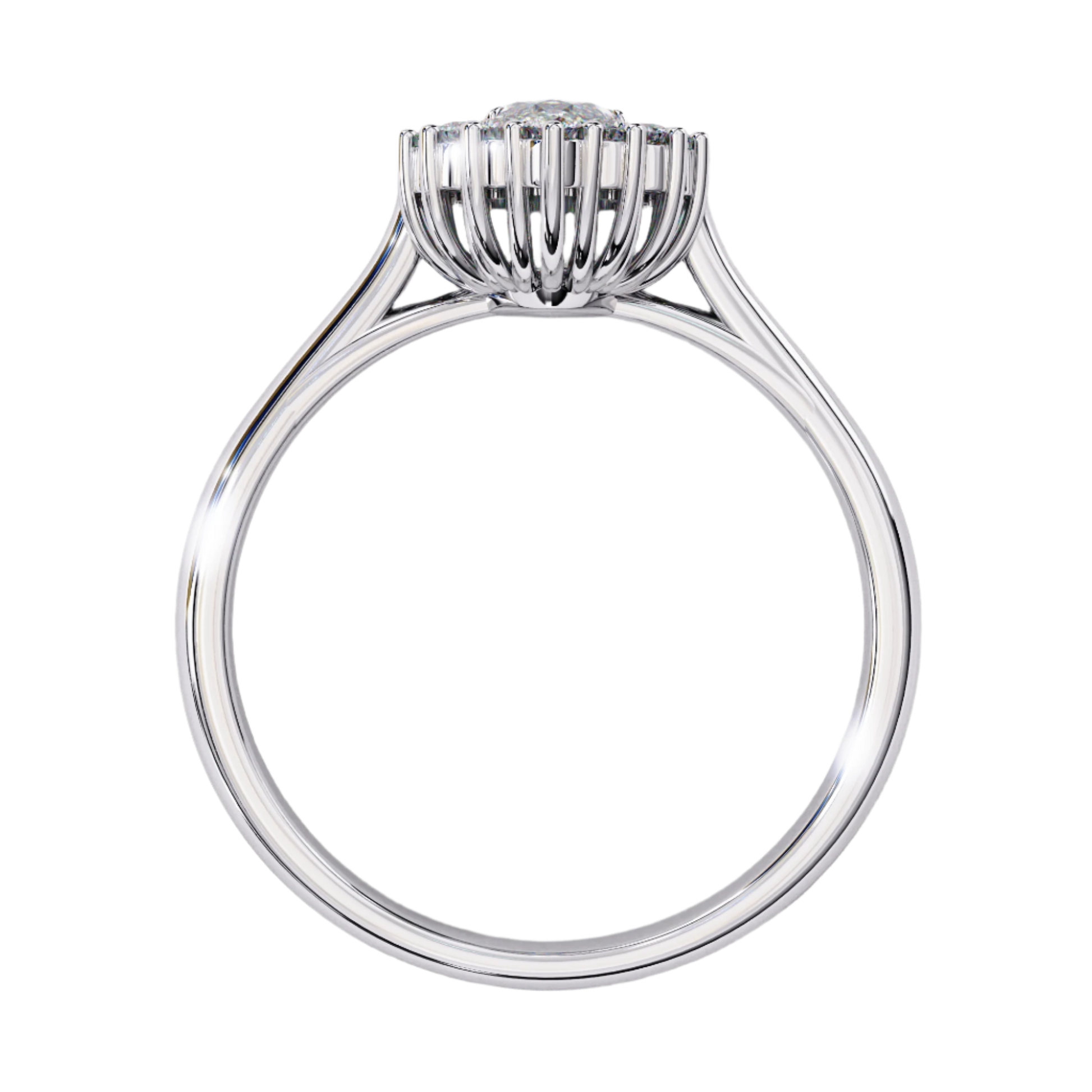 Josephine — Marquise cut lab grown and natural diamond engagement ring — halo, vintage cathedral — Carat House