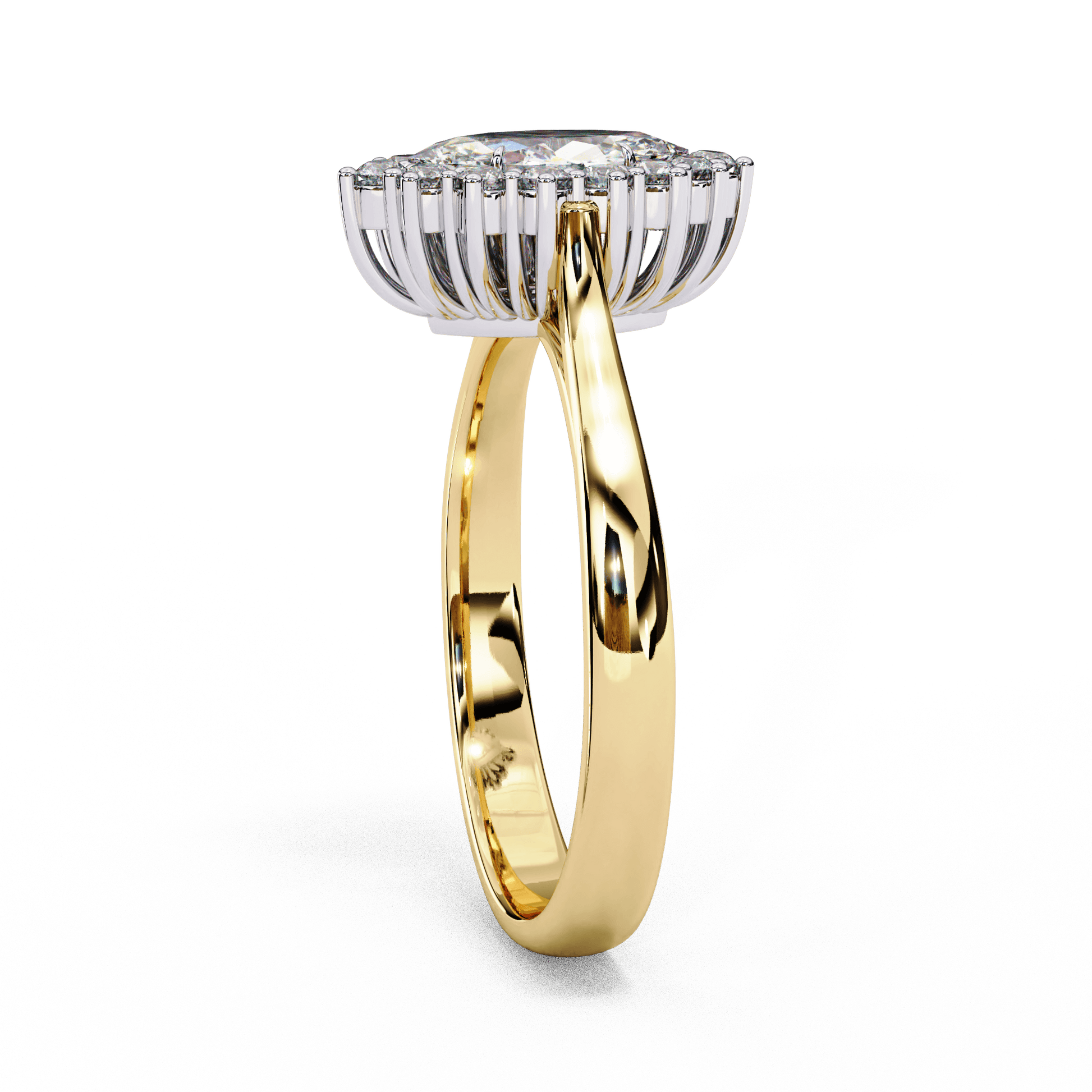 Josephine — Marquise cut lab grown and natural diamond engagement ring — halo, vintage cathedral — Carat House