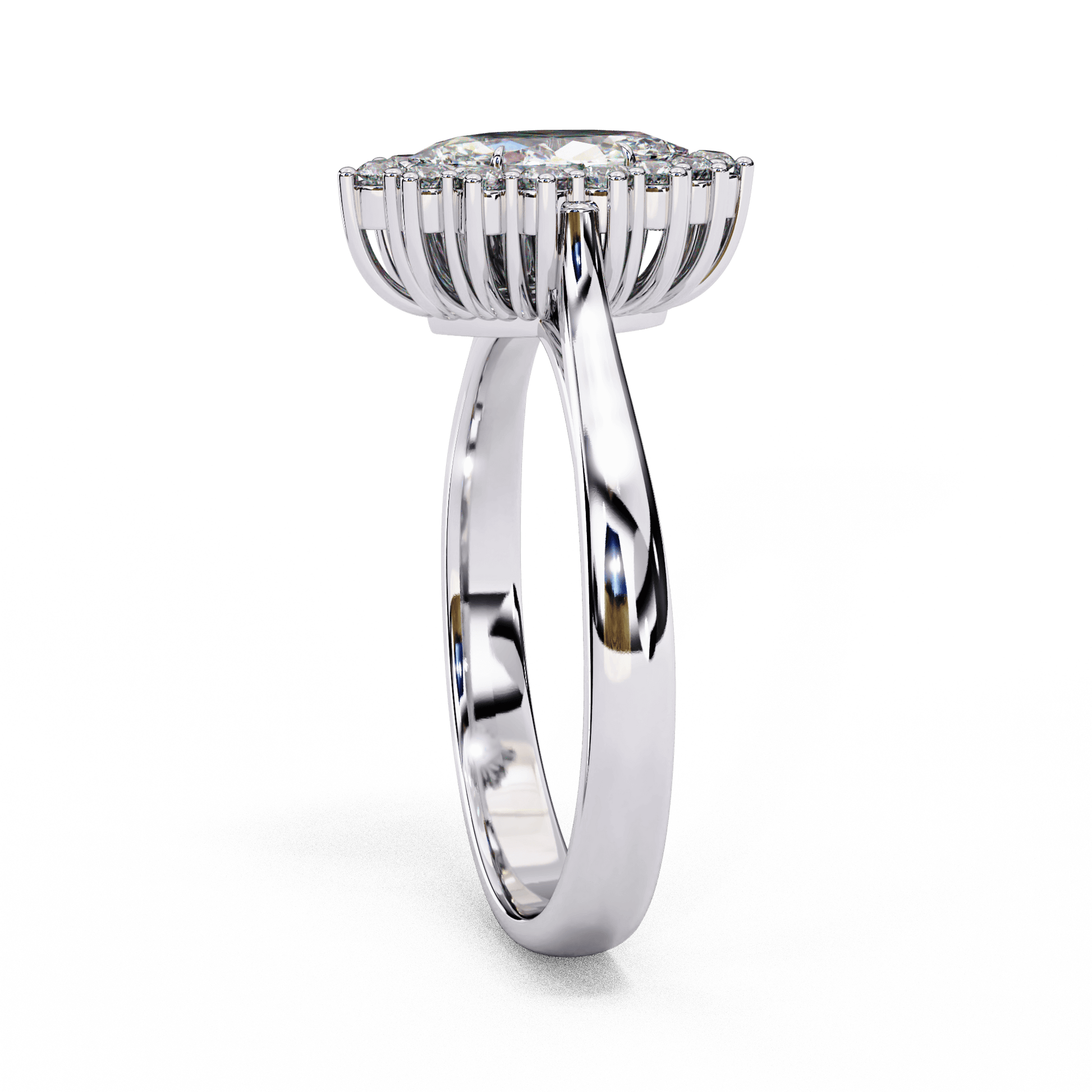 Josephine — Marquise cut lab grown and natural diamond engagement ring — halo, vintage cathedral — Carat House