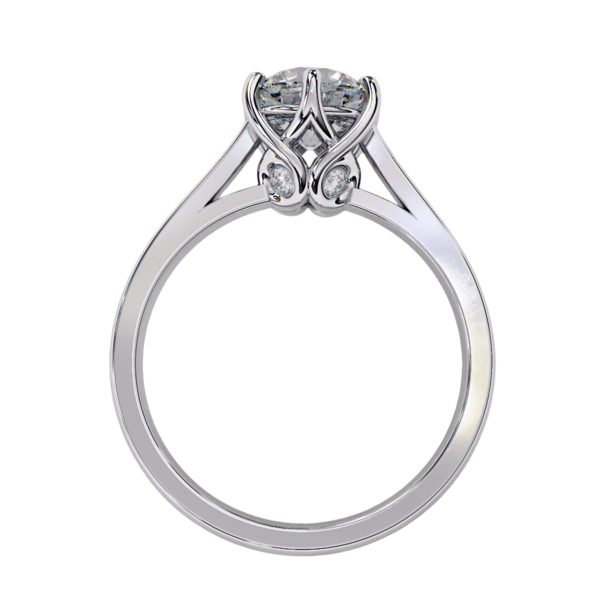 Nova — Round cut lab grown and natural diamond engagement ring — solitaire — Carat House
