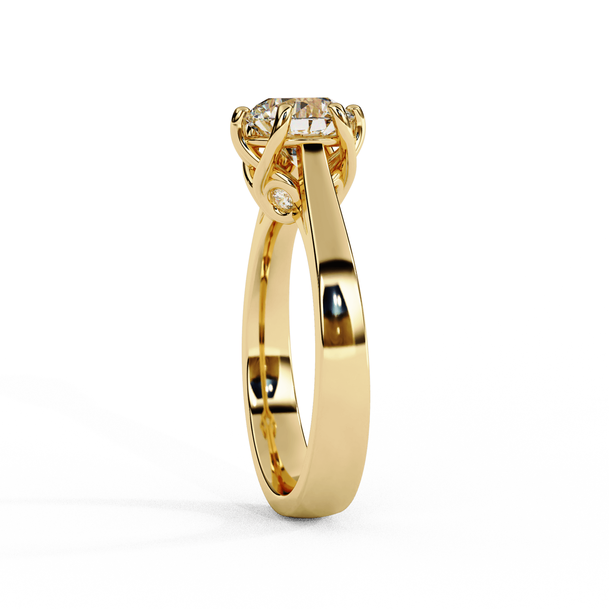 Nova — Round cut lab grown and natural diamond engagement ring — solitaire — Carat House