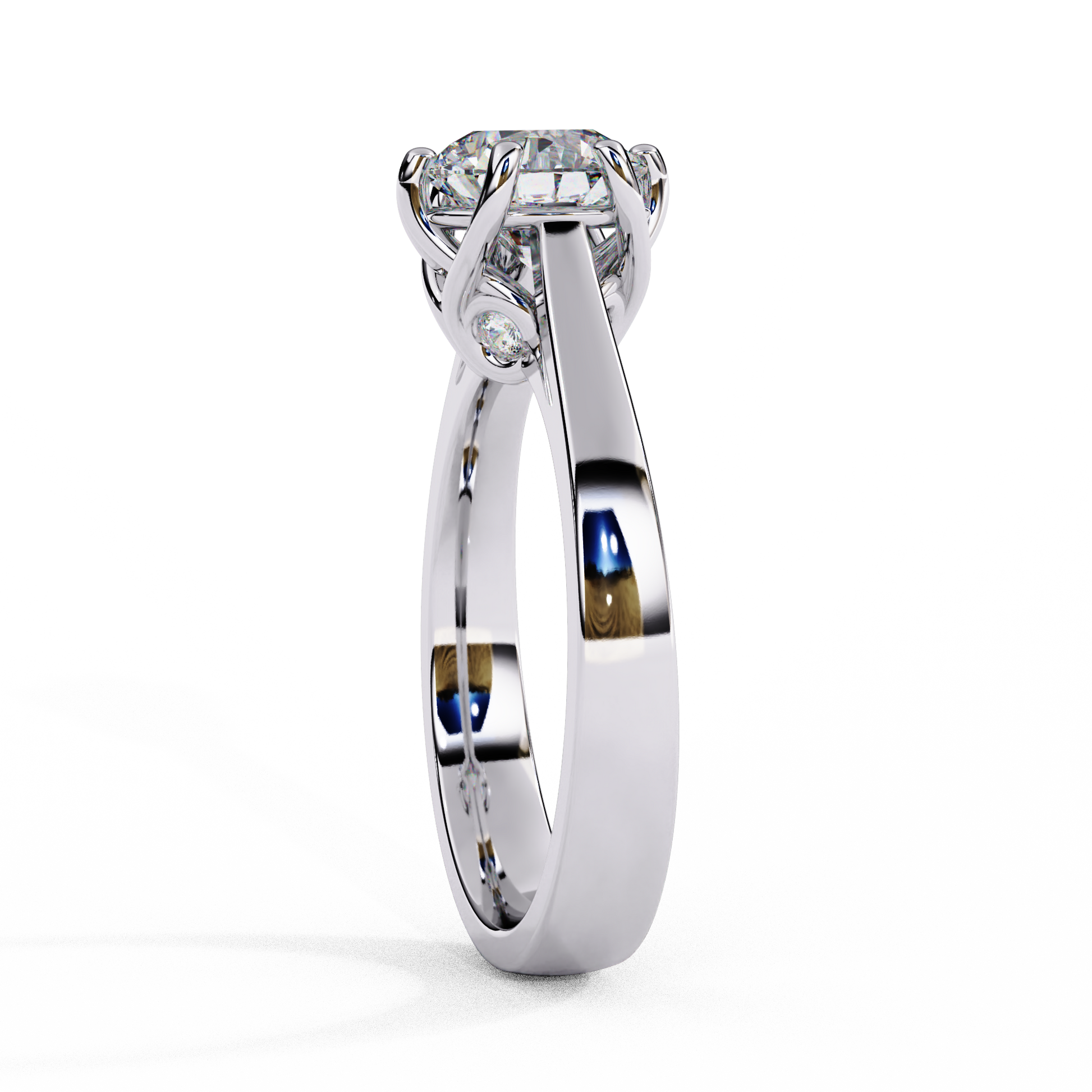 Nova — Round cut lab grown and natural diamond engagement ring — solitaire — Carat House