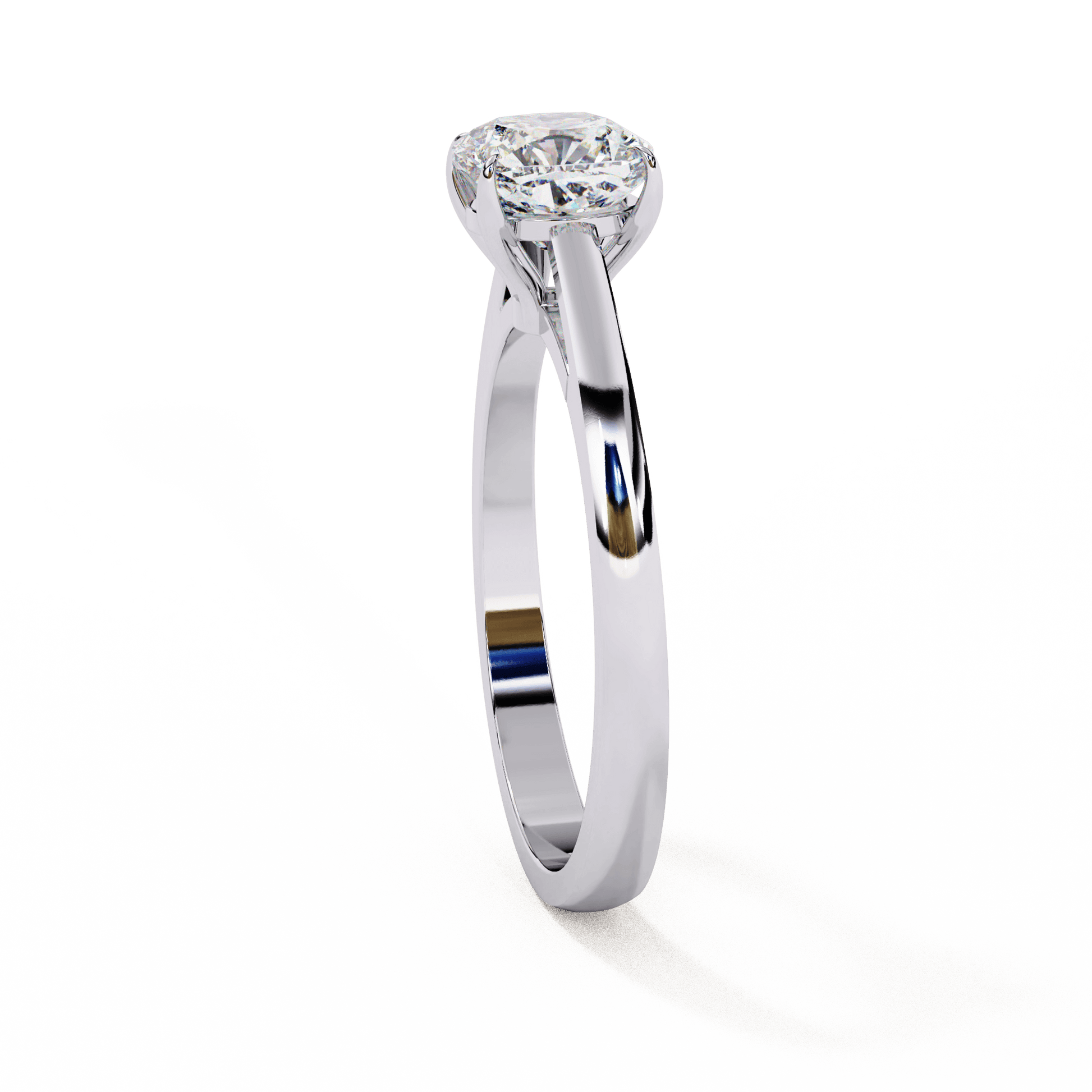 Veronica — Cushion cut lab grown and natural diamond engagement ring — cathedral, solitaire — Carat House