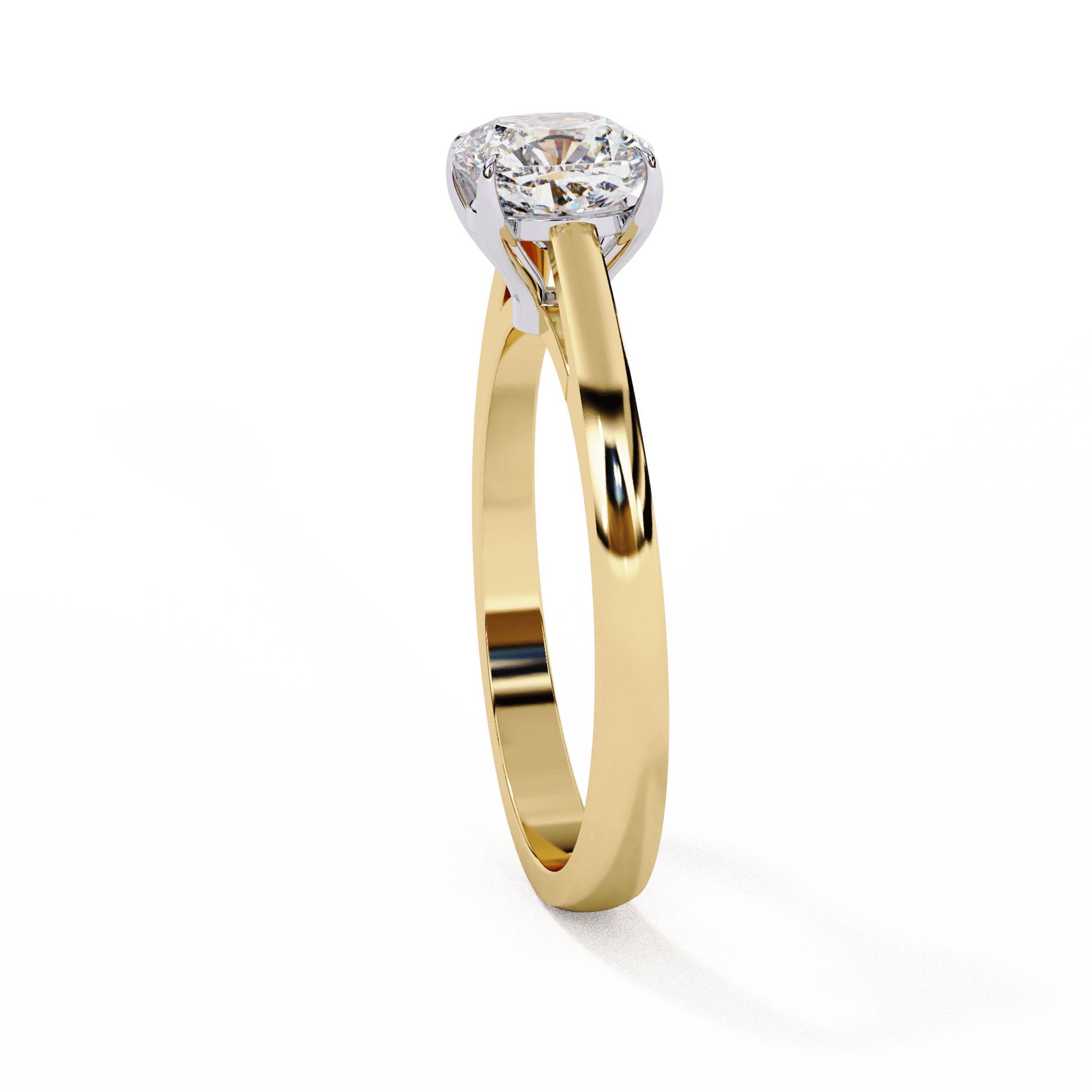 Veronica — Cushion cut lab grown and natural diamond engagement ring — cathedral, solitaire — Carat House