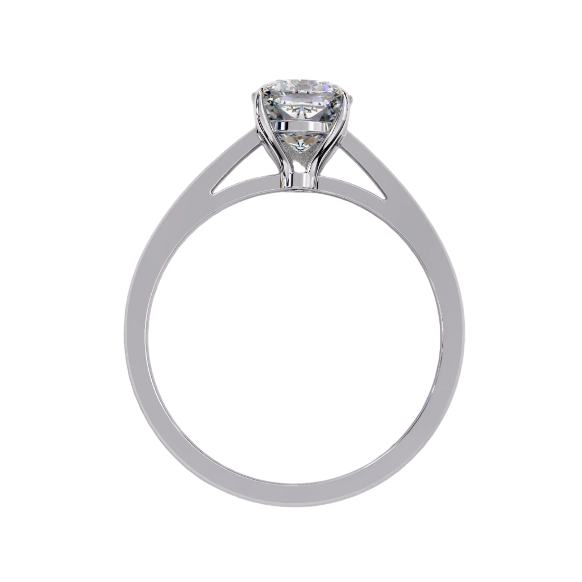 Veronica — Cushion cut lab grown and natural diamond engagement ring — cathedral, solitaire — Carat House