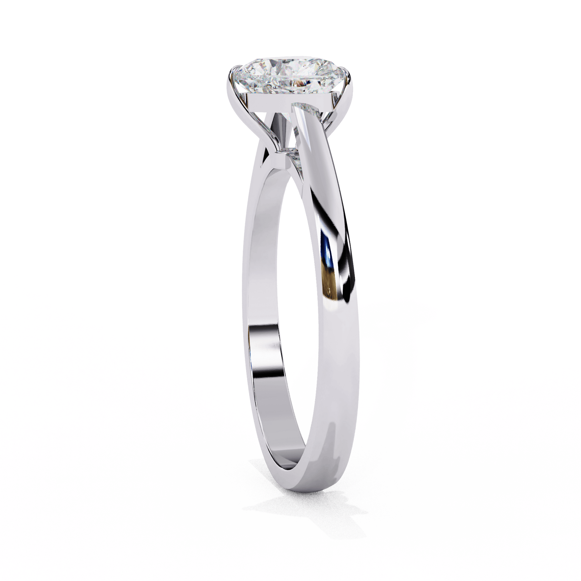 Venetia — Heart cut lab grown and natural diamond engagement ring — cathedral, solitaire — Carat House