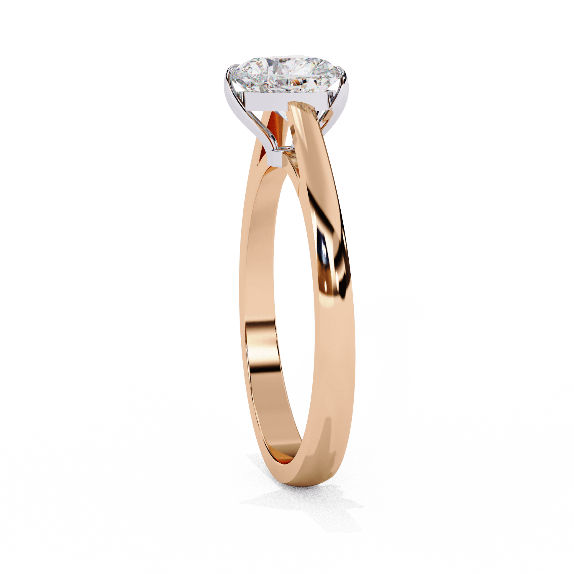 Venetia — Heart cut lab grown and natural diamond engagement ring — cathedral, solitaire — Carat House