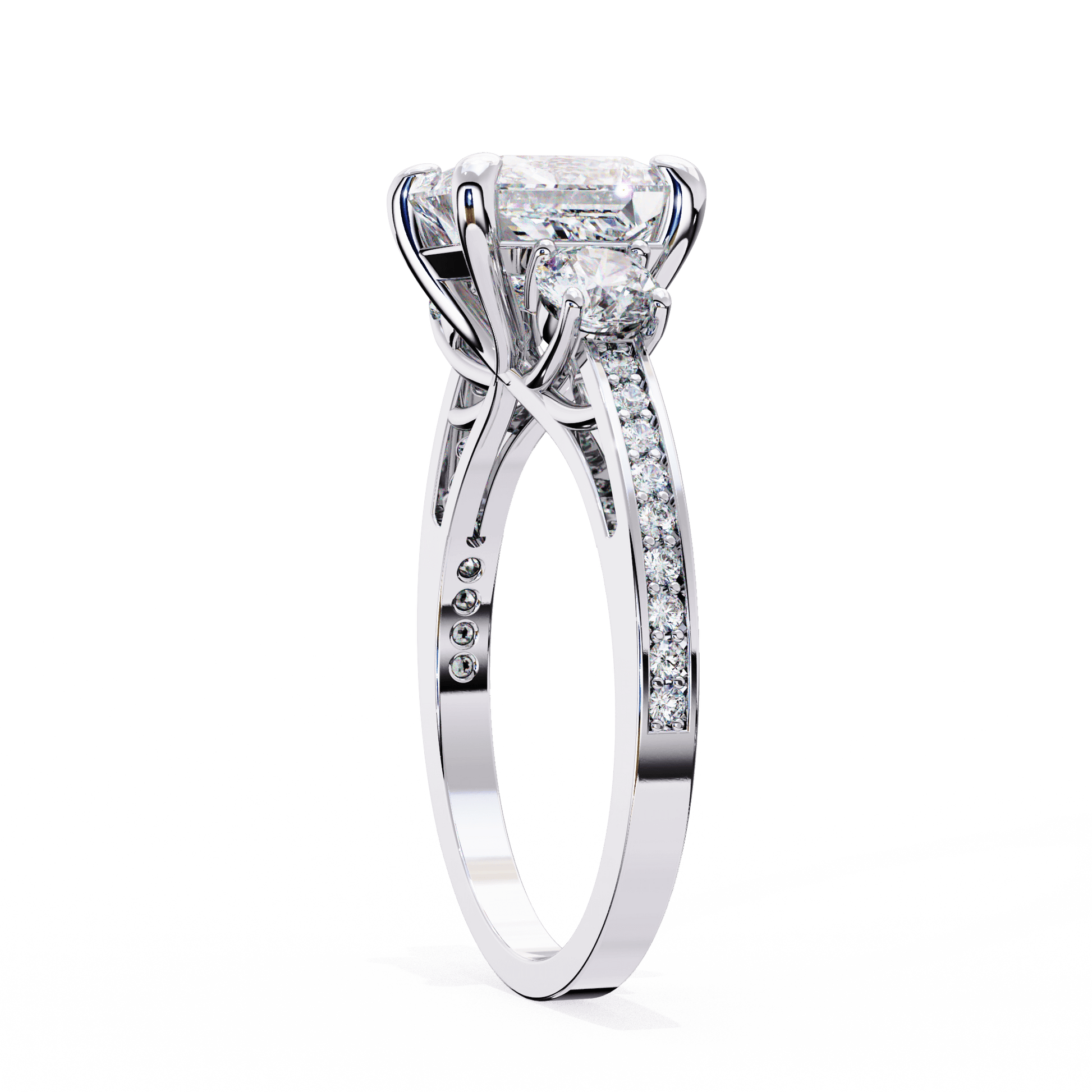 Valeria — Oval cut lab grown and natural diamond engagement ring — bypass, solitaire — Carat House