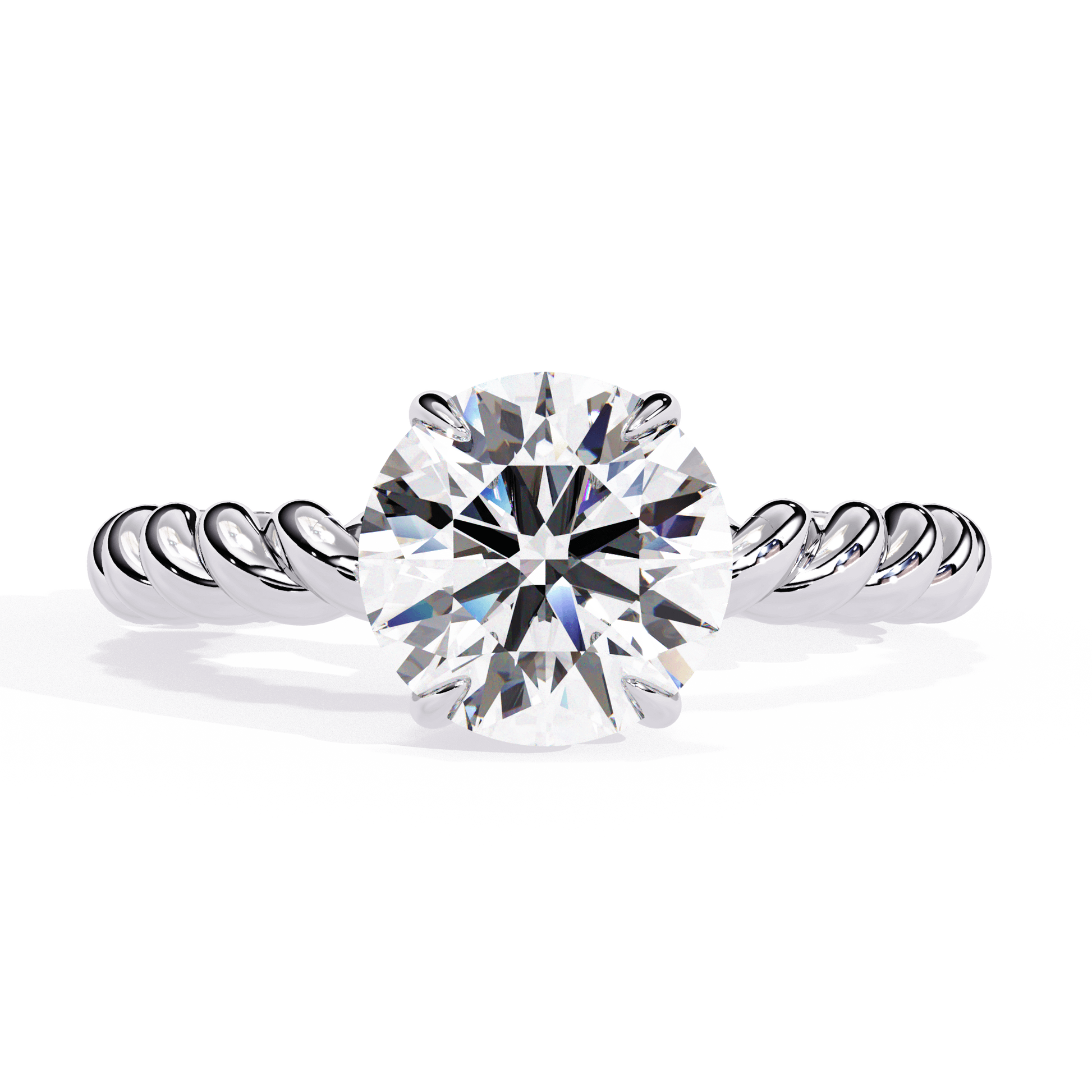 Ignatia — Oval cut lab grown and natural diamond engagement ring — hidden halo, halo, split shank — 18k white gold and platinum — Carat House