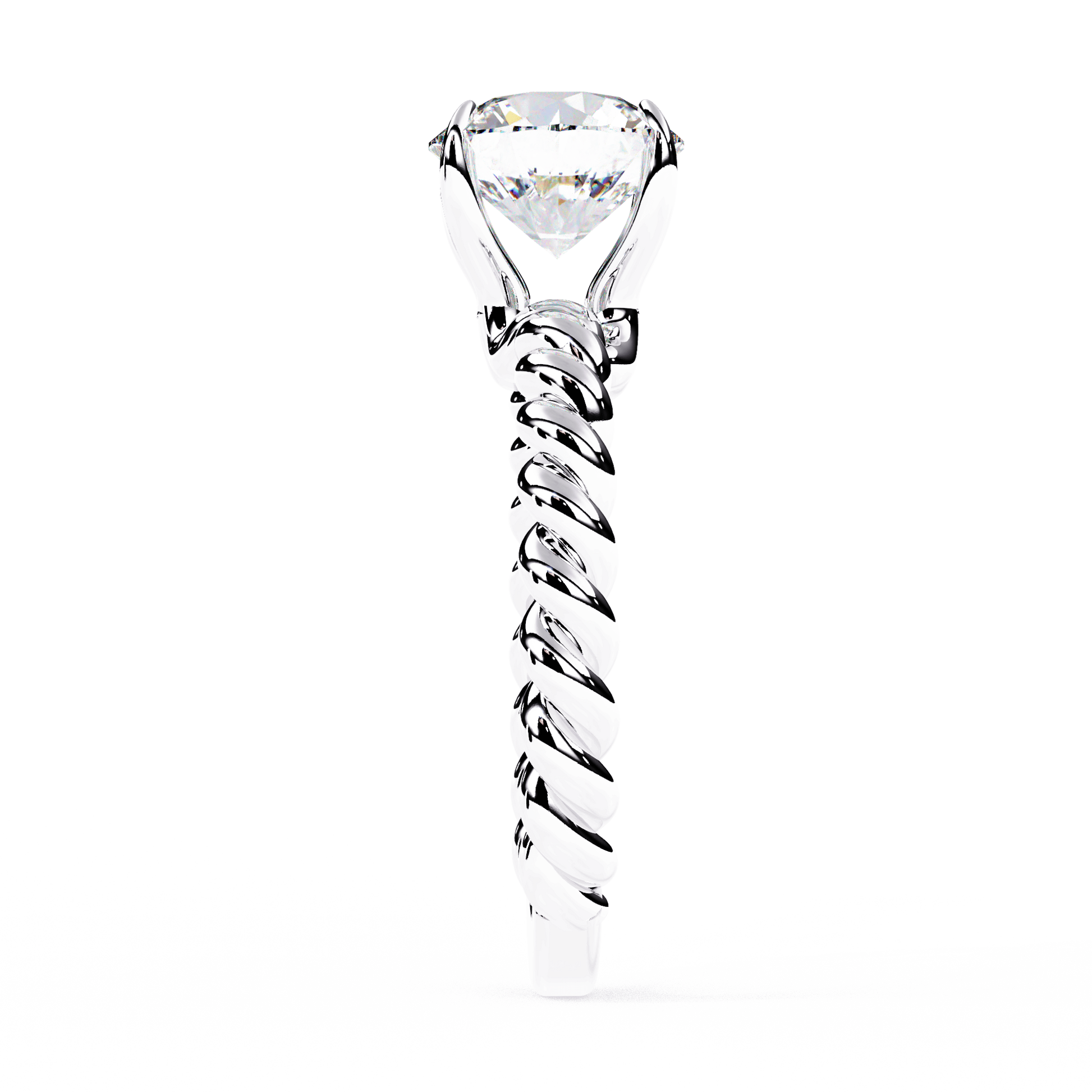 Ignatia — Oval cut lab grown and natural diamond engagement ring — hidden halo, halo, split shank — Carat House