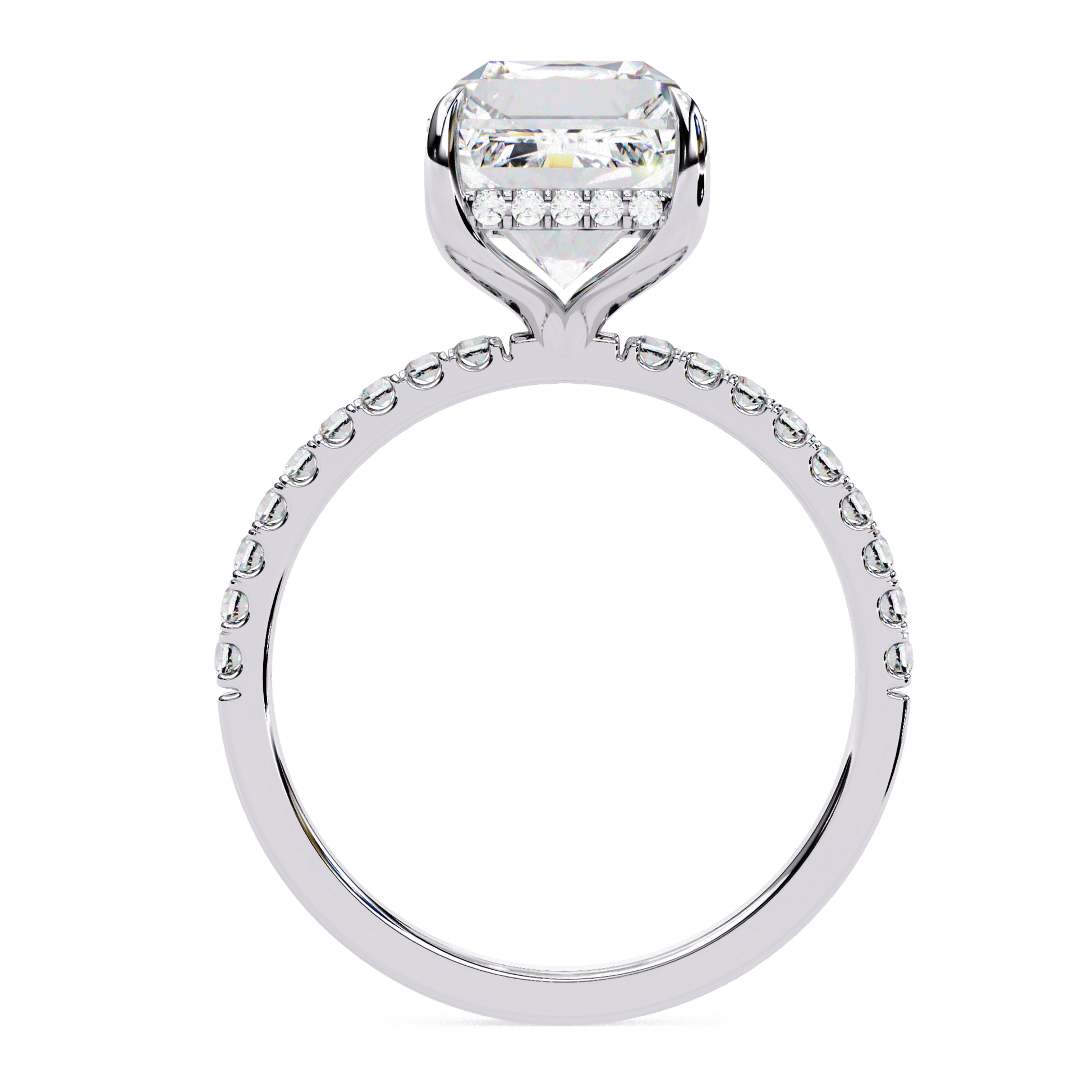 Vega — Round cut lab grown and natural diamond engagement ring — solitaire — Carat House