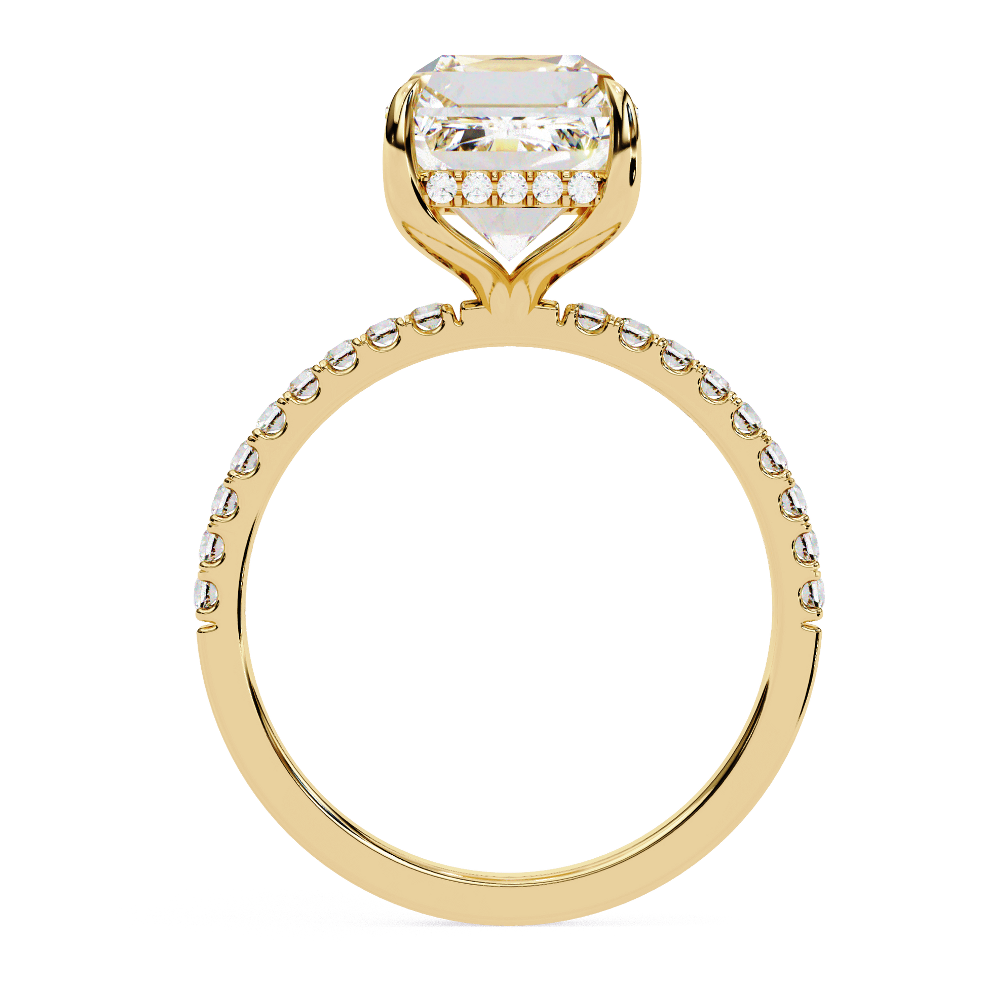 Vega — Round cut lab grown and natural diamond engagement ring — solitaire — Carat House