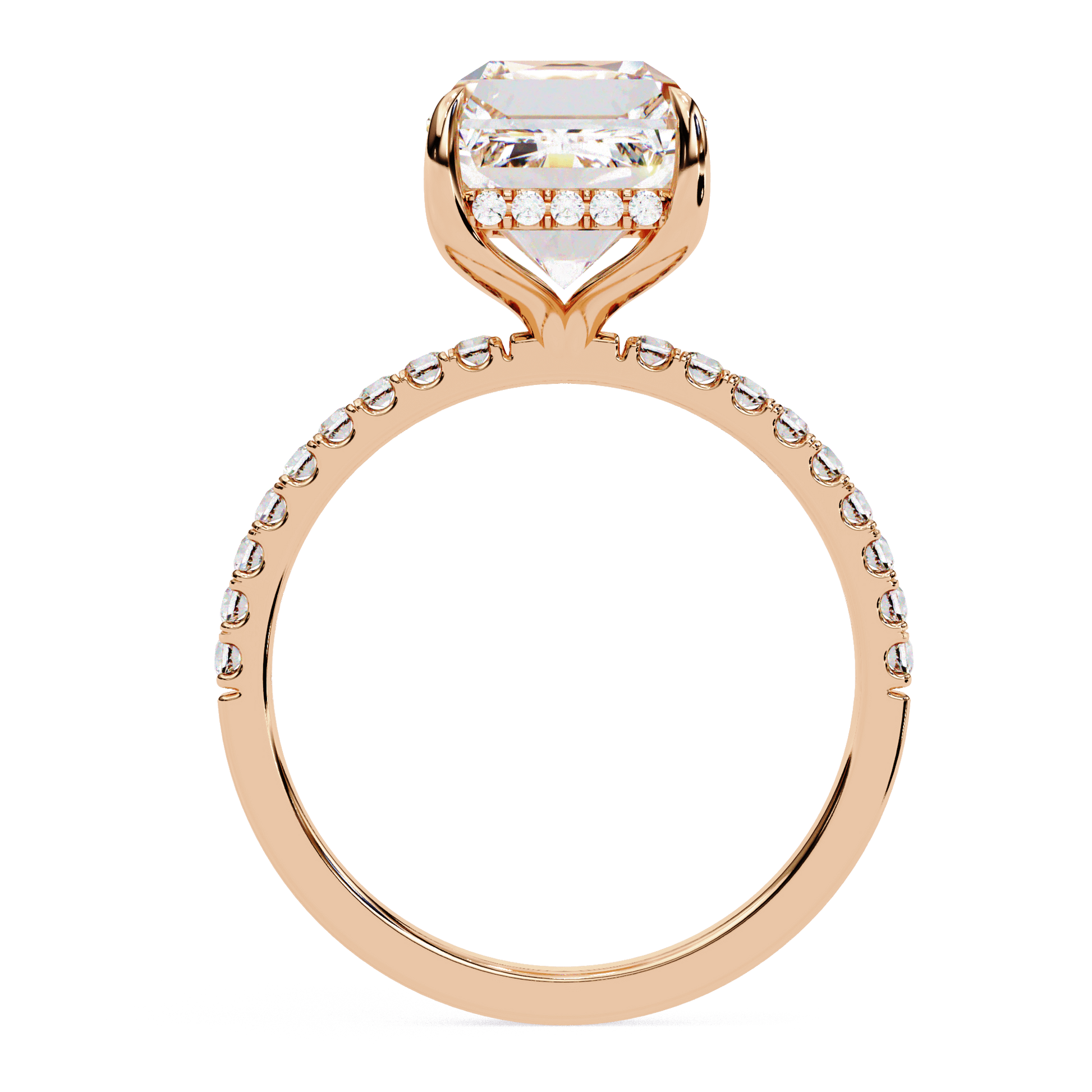 Vega — Round cut lab grown and natural diamond engagement ring — solitaire — Carat House