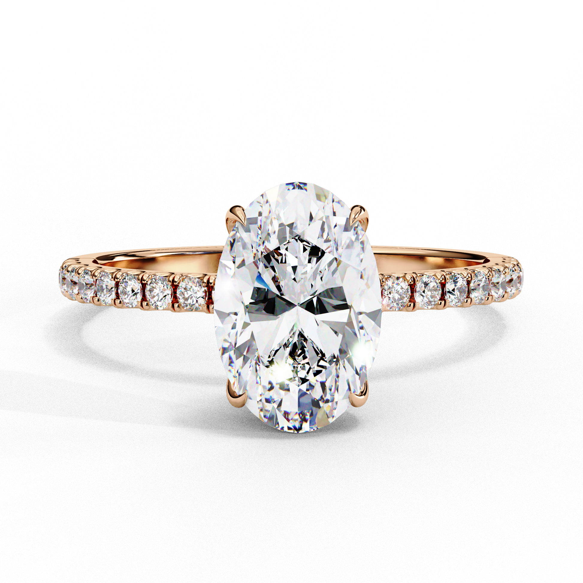Elegant Rana diamond ring by Carat House Dubai featuring a sparkling center stone and intricate band design.