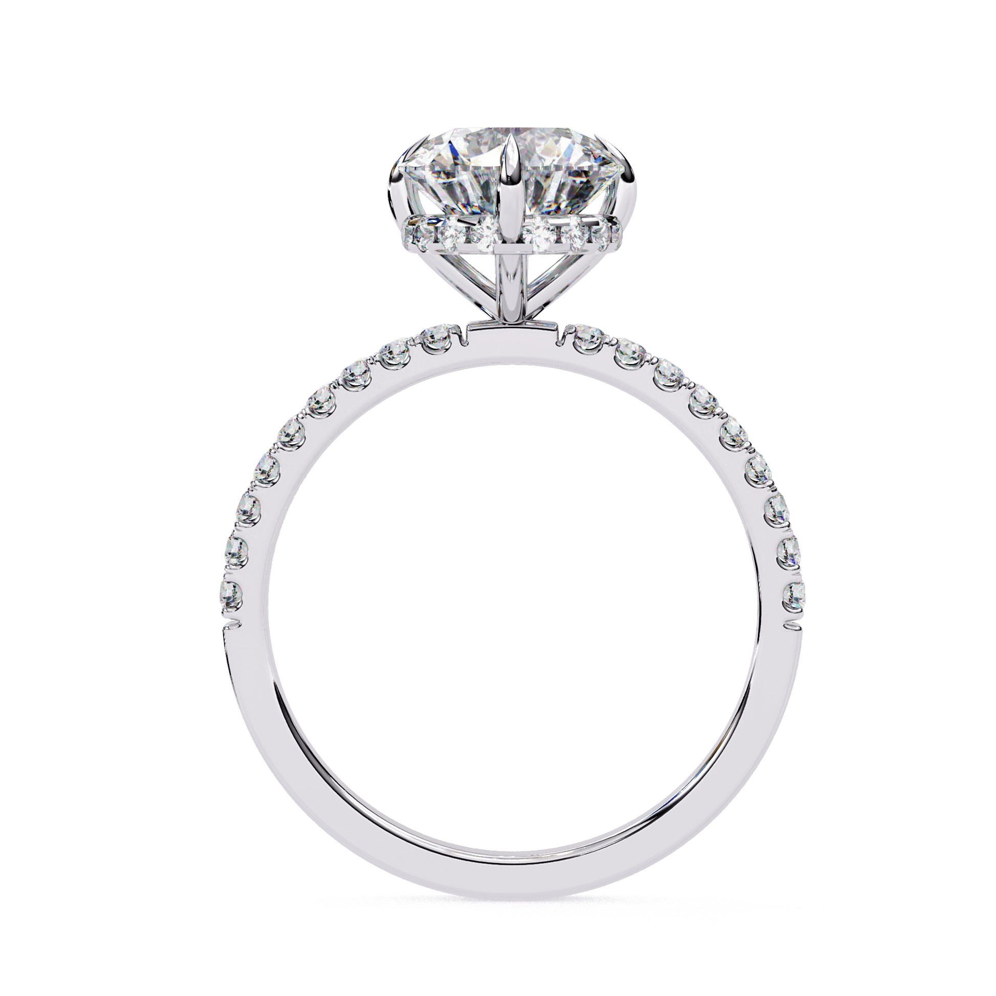 Astra — Round cut lab grown and natural diamond engagement ring — solitaire — Carat House