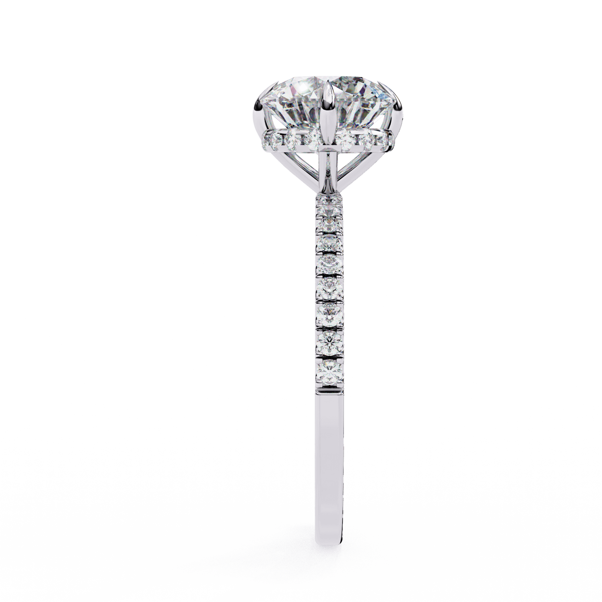 Astra — Round cut lab grown and natural diamond engagement ring — solitaire — Carat House