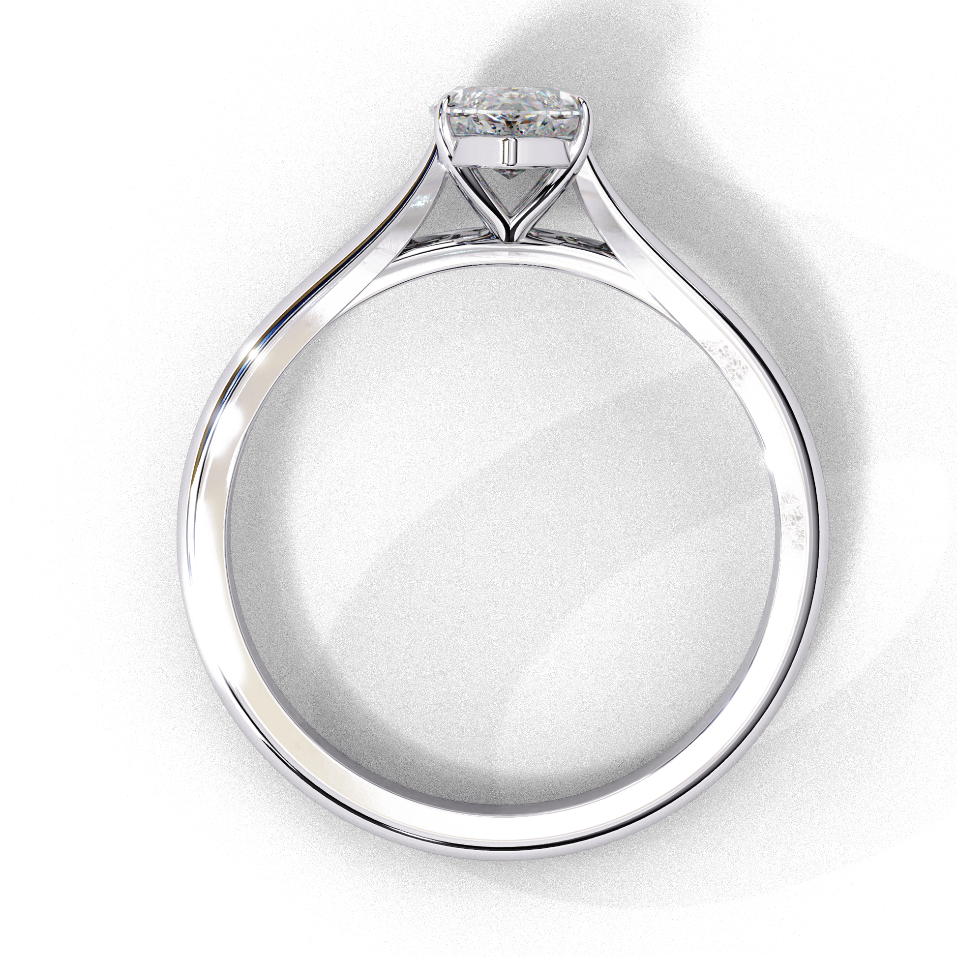 April — Marquise cut lab grown and natural diamond engagement ring — cathedral, solitaire — Carat House
