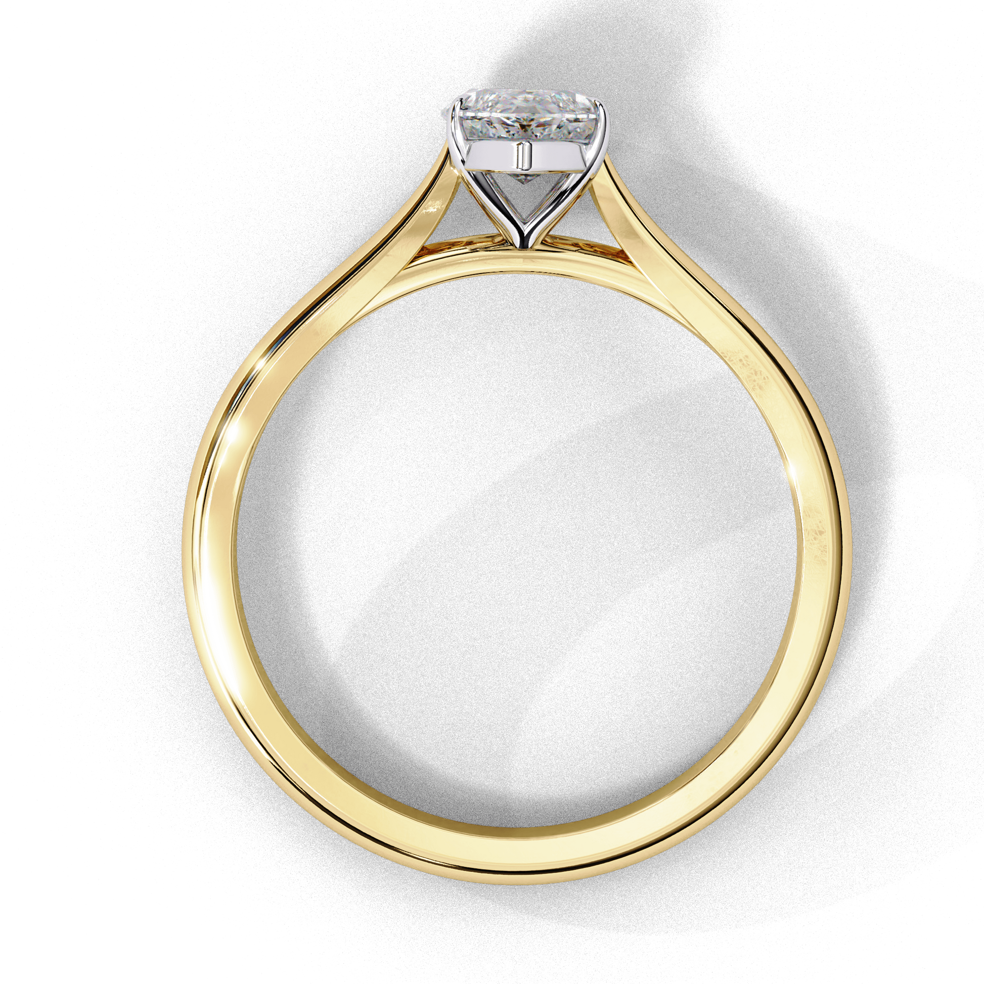 April — Marquise cut lab grown and natural diamond engagement ring — cathedral, solitaire — Carat House