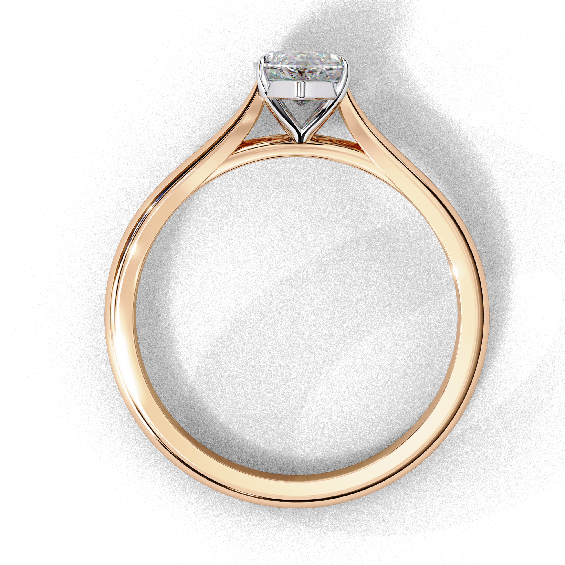 April — Marquise cut lab grown and natural diamond engagement ring — cathedral, solitaire — Carat House