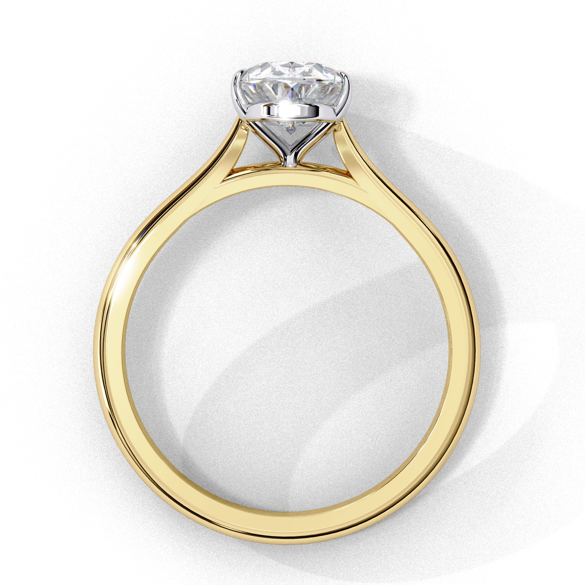 May — Oval cut lab grown and natural diamond engagement ring — cathedral, solitaire — Carat House