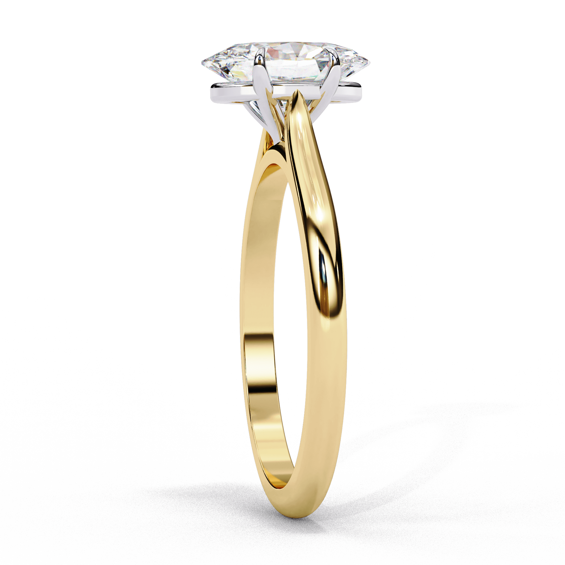 May — Oval cut lab grown and natural diamond engagement ring — cathedral, solitaire — Carat House