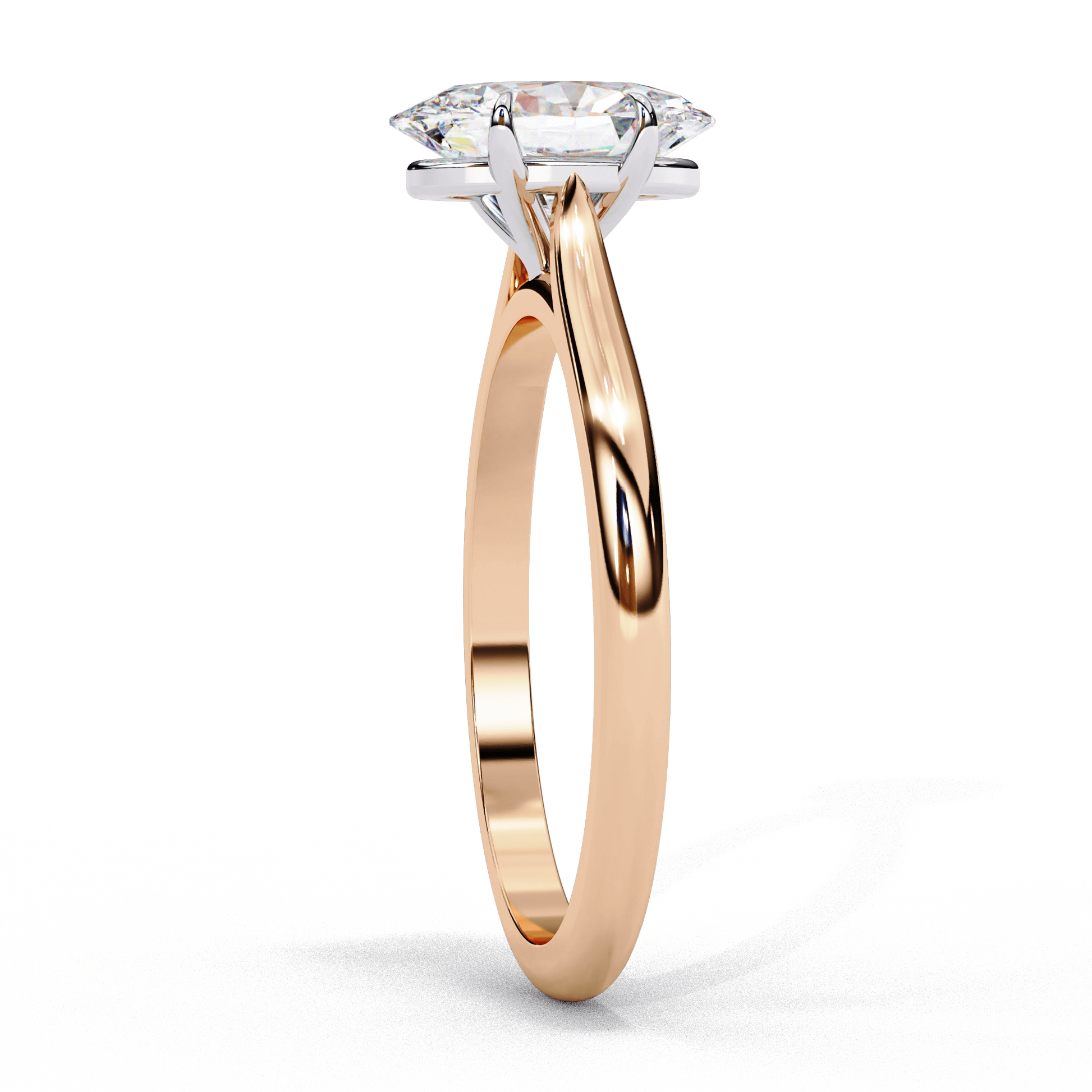 May — Oval cut lab grown and natural diamond engagement ring — cathedral, solitaire — Carat House