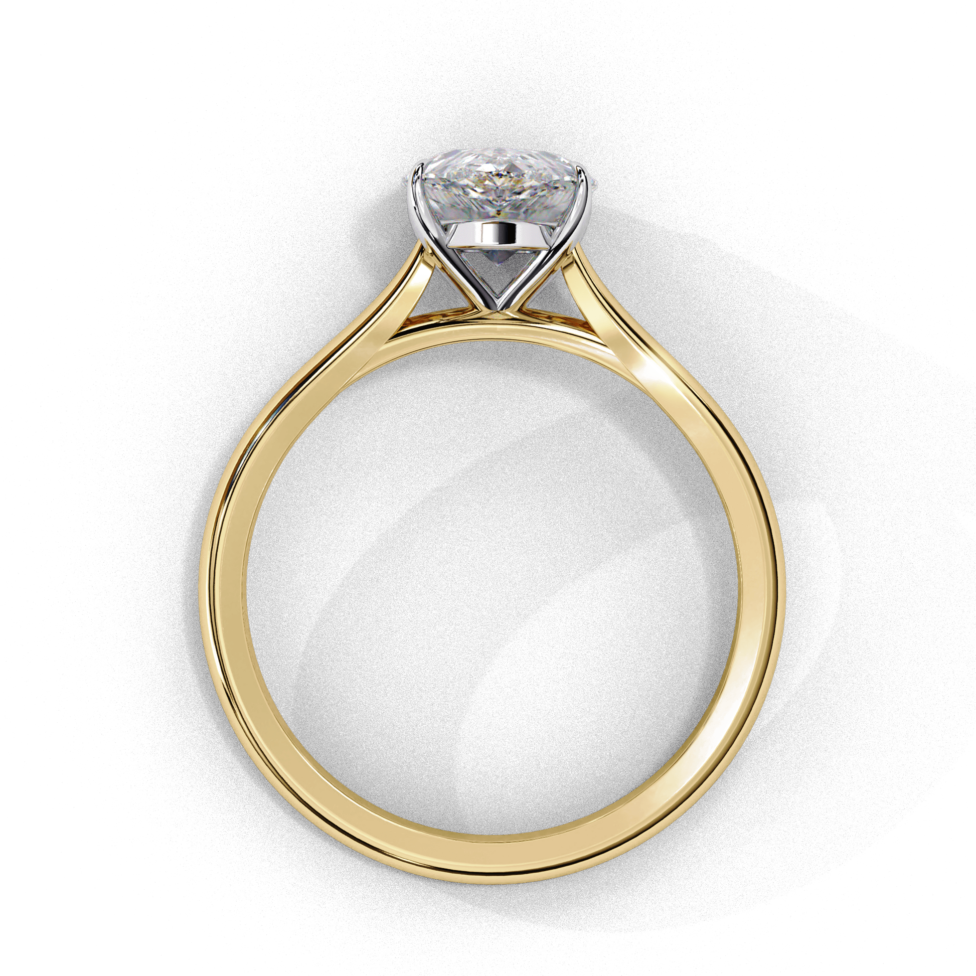 Elegant Evangelina ring by Carat House Dubai featuring a sparkling central gemstone and intricate band design.