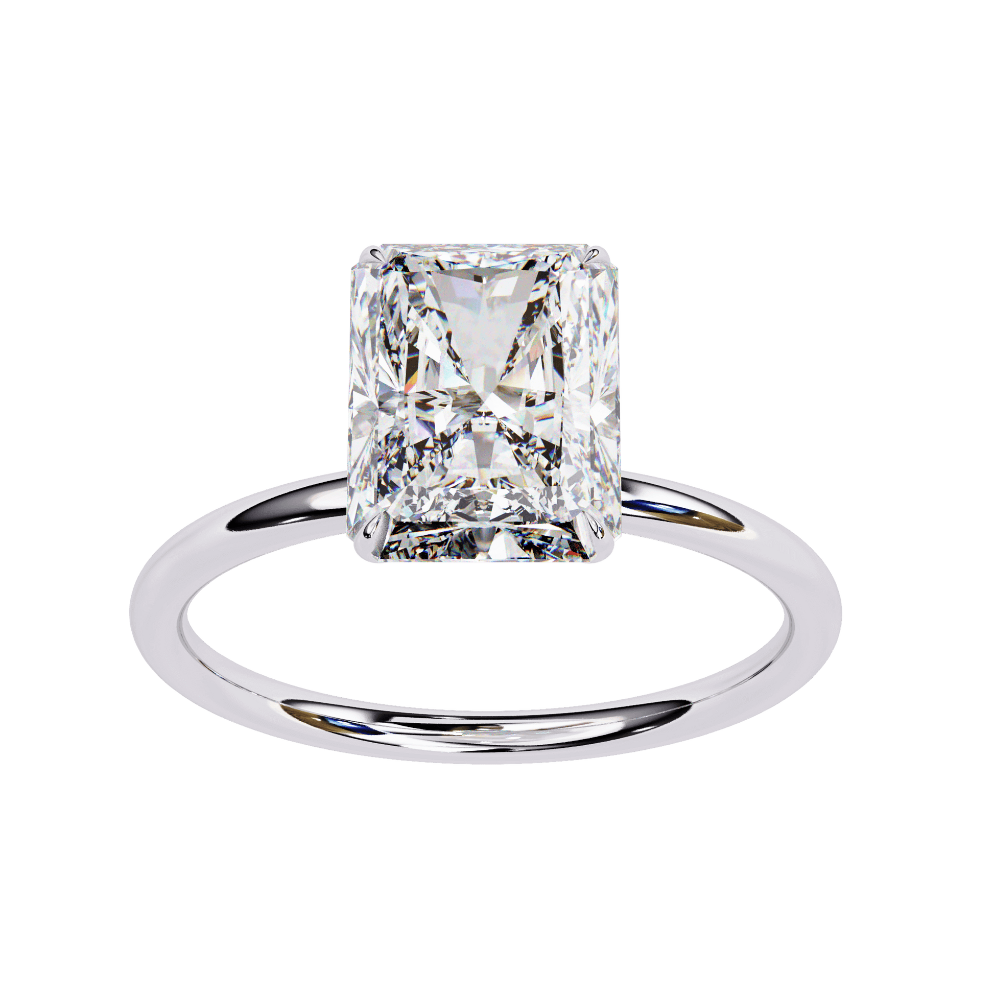 Azure — Radiant cut lab grown and natural diamond engagement ring — solitaire — Carat House