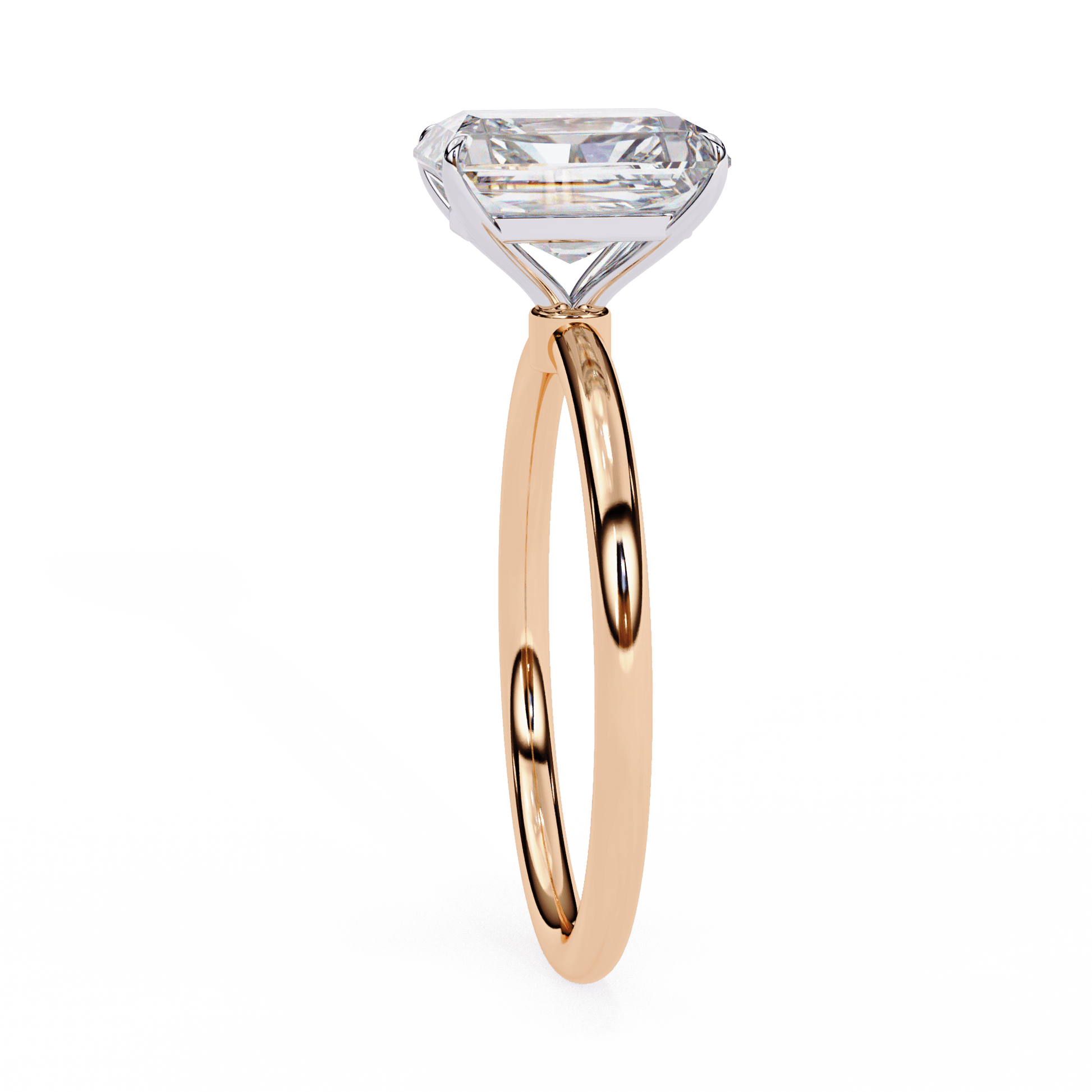 Azure — Radiant cut lab grown and natural diamond engagement ring — solitaire — Carat House