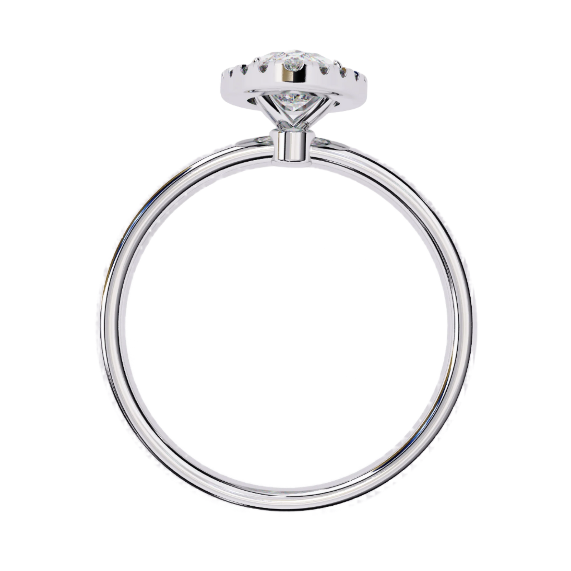 Thea — Marquise cut lab grown and natural diamond engagement ring — halo — Carat House