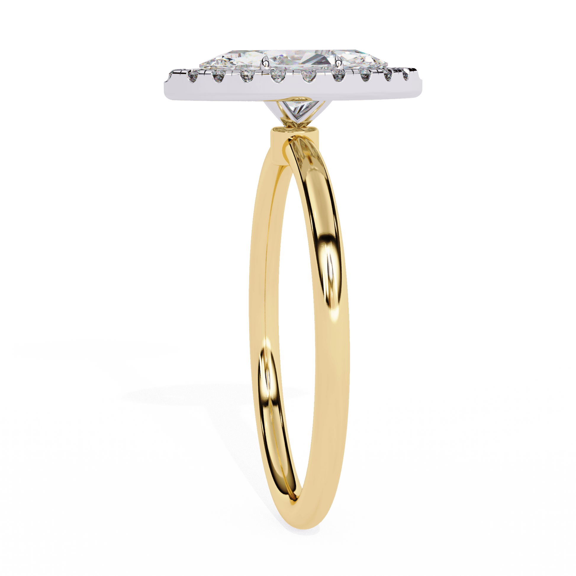 Thea — Marquise cut lab grown and natural diamond engagement ring — halo — Carat House