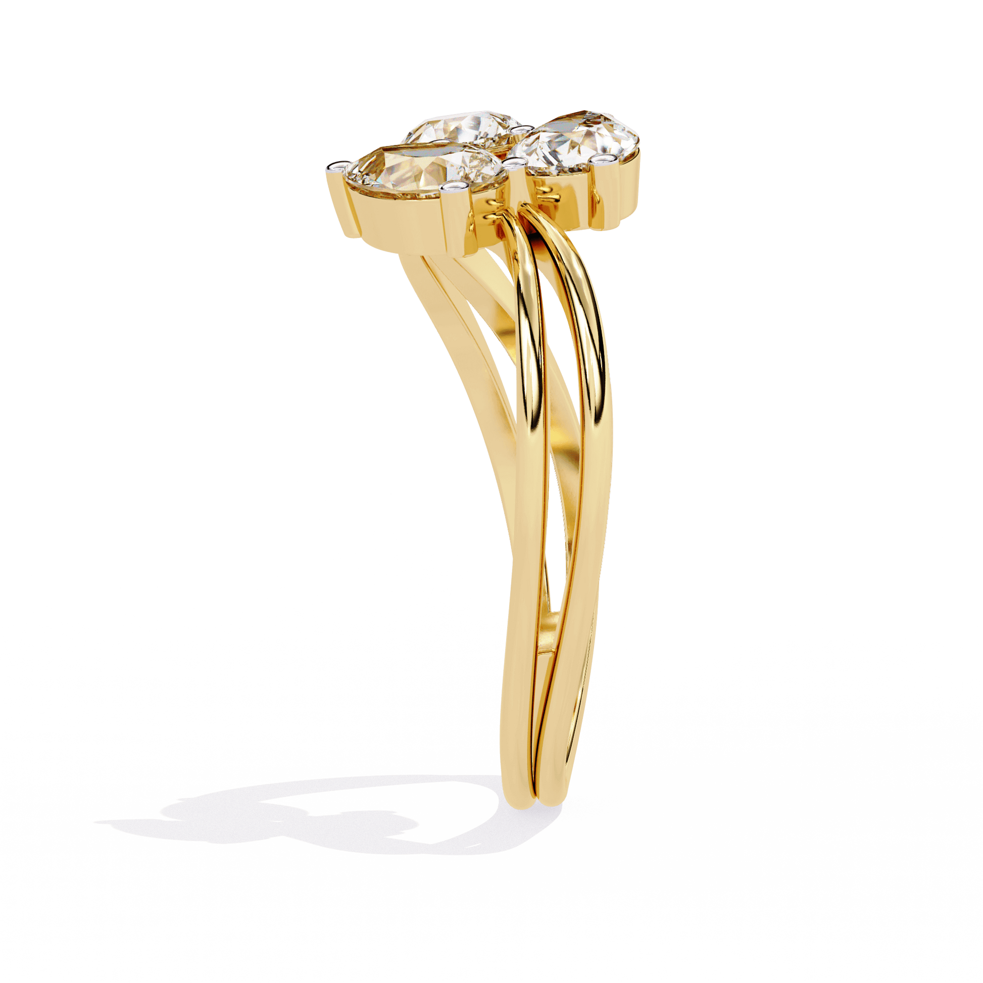 Modern petal-inspired design by Carat House Dubai, showcasing elegant, contemporary craftsmanship in a sleek decorative piece.