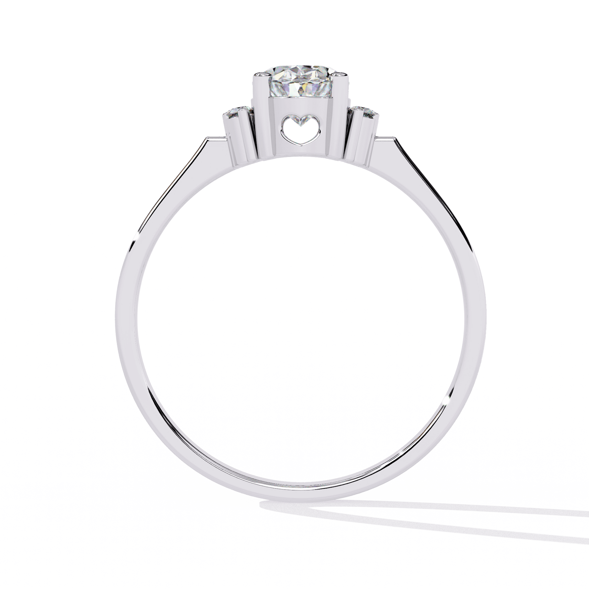 Aaliyah — Oval cut lab grown and natural diamond engagement ring — halo, cathedral — Carat House